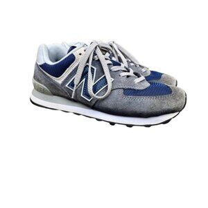 New Balance 574 Classic Athletic Shoes Womens Sz 8 Gray & Navy WL574EN